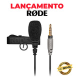 Microfone Rode Smartlav+ Lapela 3.5mm Smartphone Preto