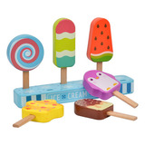 Set De Juego Simulado De Helado De 6 Piezas Pretend Play Kit