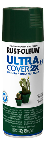 Rust-oleum Ultra Cover Aerosol Verde Oscuro Brilnte 340ml