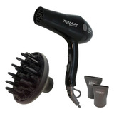 Secador De Cabelo Titanium Black 2400w 220v +difusor Lizz