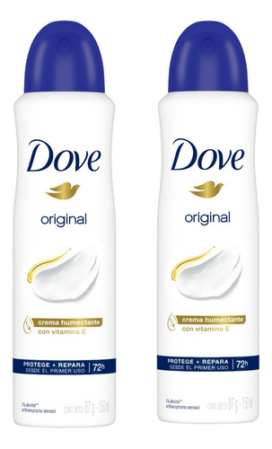 Kit 2 Desodorante Dove Original 150ml