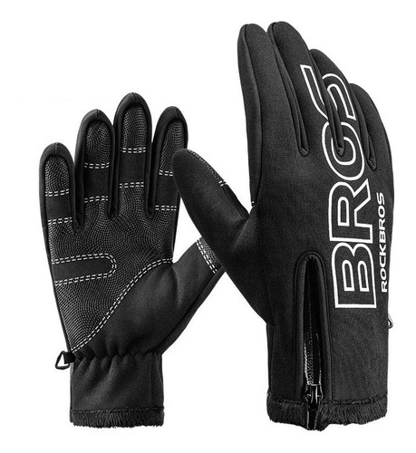 Guantes De Ciclismo Rockbros Térmicos Con Touch Moto