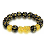 4 Piezas Pulsera Original Feng Shui Piedras Obsidiana Pixiu