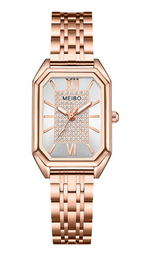 Reloj De Cuarzo Rectangular Para Mujer Barato