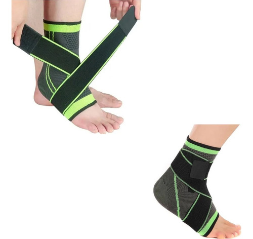 Combo X2 Tobillera Deportiva De Compresion Ajustable 