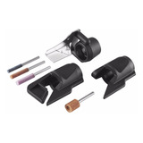 Kit Afilado Para Minitorno Dremel Afilador Cuchilla Tijera Color Negro