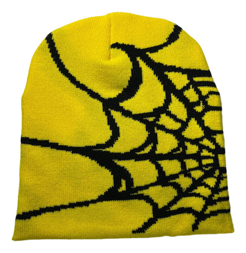 (17 #mold) Gorro Spider Web Hat Y2k Knit Beanie Hat Skullies
