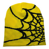 (17 #mold) Gorro Spider Web Hat Y2k Knit Beanie Hat Skullies