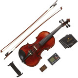 Violin De Madera Con Estuche Y Accesorios