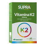 Supra Vitamina K2 120mg- 60 Cápsulas - Herbamed Sabor Sem Sabor