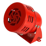 Sirena Metálica Mini Roja Turbina 100db 12v Vdc Alarma Motor