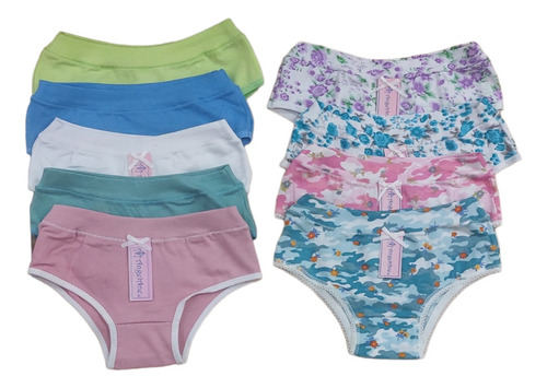 34. Culotte Nena Estampado Algodon Lycra Pack X 3