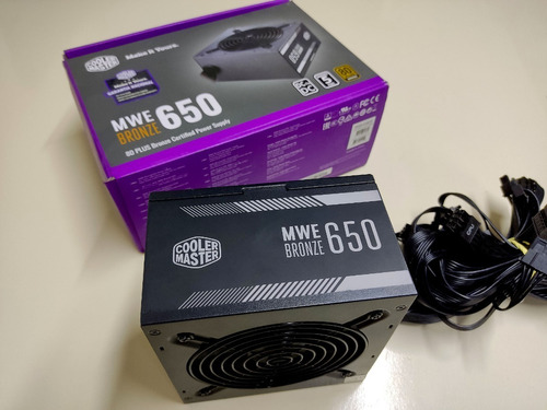 Fonte 650w Cooler Master Mwe 80 Plus Bronze Mpe-6501-acaab