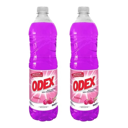 Limpia Piso Liquido Aroma Floral 900ml Odex Pack X2u