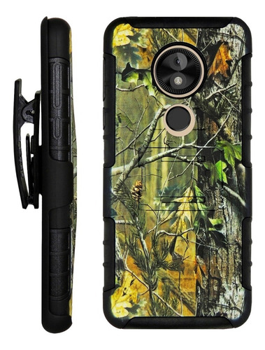 Funda Moss Uso Rudo Camuflage Para Moto E5 Play Go Xt1920-18