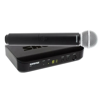 Sistema Inalámbrico Shure Blx24\u002Fsm58 Con Micrófono De Mano Color Negro | Meses sin interés