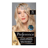 Tinte Preference Loreal Rubio Claro Cenizo Vikingo Tono 9.1