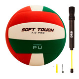 Pelota Voley Profesional Drb Pu + Inflador Doble Acción