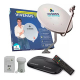 Receptor Vivensis Vx10 Sat Hd + Antena Banda Ku + Lnb Duplo