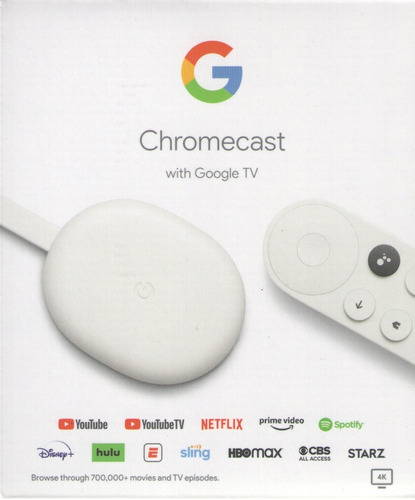  Chromecast Con Asistente Google Tv Voz 4k 8gb Oiginal Nuevo