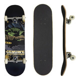 Skate Montado Genuine 8.0 Star Yoda Cor Das Rodas Aleatória Cor Dos Rolamentos Abec