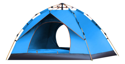 Joyfoxcamping M427 Barraca Camping Acampamento Automática 3-4 Pessoas Cor Azul-celeste