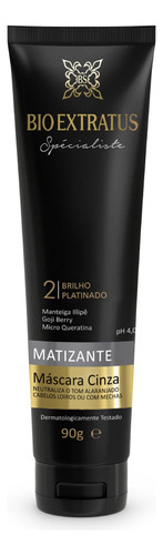 Máscara Matizante Cinza 90g - Bio Extratus