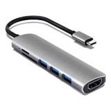 Adaptador Leitor Cartão Sd Tf 4k Hdmi Usb C 3.1 Macbook M3