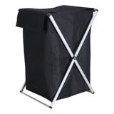 Canasto Cesta Organizador Ropa Plegable Xl Negro