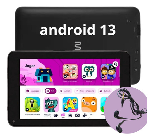 Tablet Para Estudo Jogos Filmes Android 13 64gb Resistente