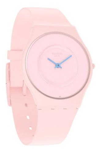 Reloj Swatch  Ss09p100 Skin Caricia Rosa Agente Oficial