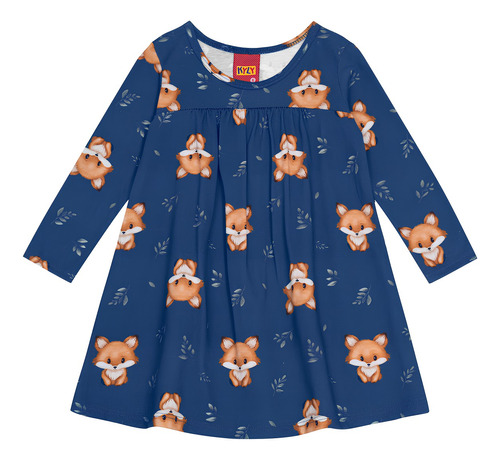 Vestido Infantil Menina Meia Malha Kyly 1000032