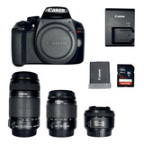  Canon Eos Rebel T6 Dslr Con Lentes Originales