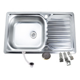 Lavaplatos Empotrados Simple 80x44 Inox  Derecho 198432513