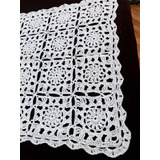 Camino De Mesa Crochet Hilo Macramé Rectangular 77 Cm X 38