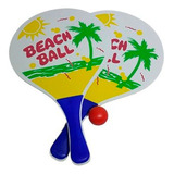 Set De2 Paletas Playeras Beach Ball Arena Playa Verano  