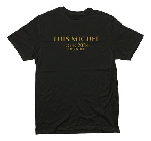 Playera Luis Miguel Tour 2024 Perme Urban - Ciudades Y Fecha
