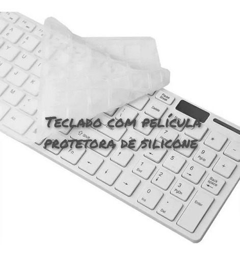 Teclado Mouse Wireless Sem Fio Silencioso Ergonômico Com  Nf