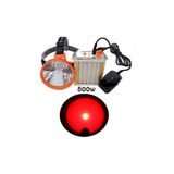 Foco Led Caza 800w Roja Largo Alcance Linterna Minera Usb