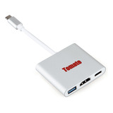 Hub Usb 3.0 Adaptador 3 Em 1 Tipo C Thunderbolt Hdmi Usb