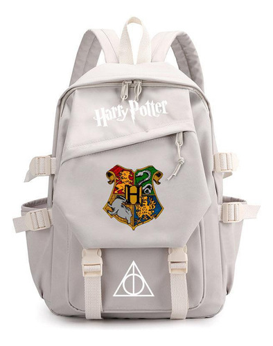 2024 Mochila Escolar De Color Sólido Harry Potter Bolsa