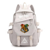 2024 Mochila Escolar De Color Sólido Harry Potter Bolsa