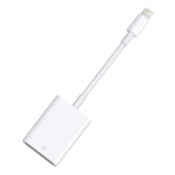 Adaptador Lightning Leitor Cartão Sd P/ iPhone X 6 7 8 iPad Cor Branco