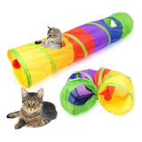 Juguete Para Gatos Con Forma De Túnel Laberíntico De Colores Para Mascotas