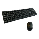 Kit Teclado E Mouse Sem Fio Wireless Usb Para Notebook E Pc 