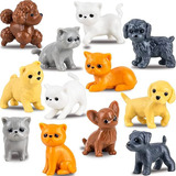 Mini Figuras De Perros Y Gatos Para Niños - Juguetes Pequeño