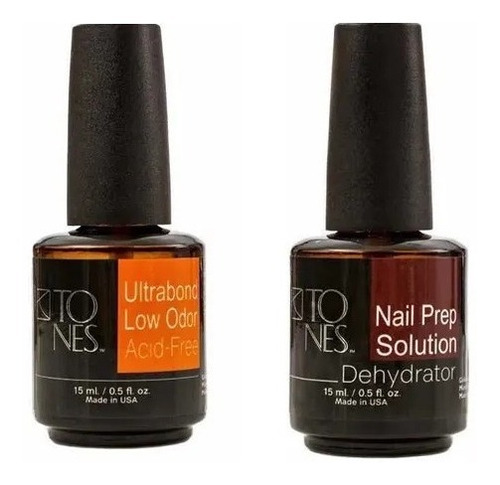 Kit Ultrabond Fixador E Prep Desidratador Tones Unhas 15ml