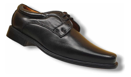 Zapato Vogatti Hombre 1607 Piel Negro Cómodo Casual 