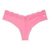 Victoria's Secret Pink Tanga No Show Con Cintura De Encaje