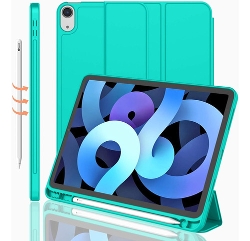 Funda Para iPad Air 4 Imieet Delgada Soporte Lápiz Verde Men